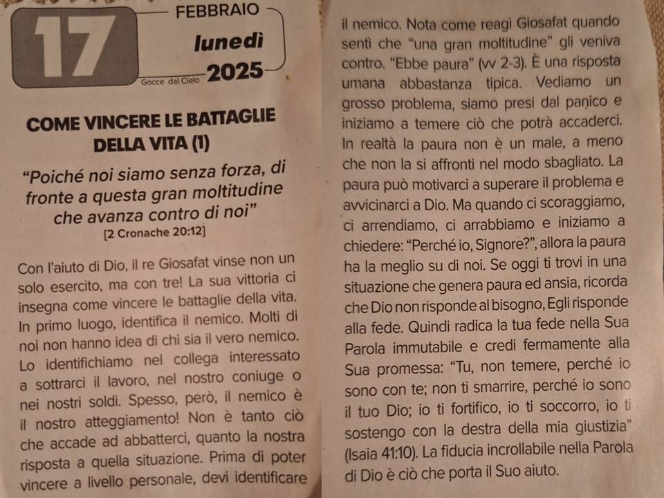 Meditazione 17.02