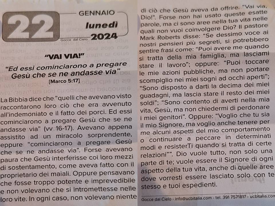 Meditazione 22.01.24