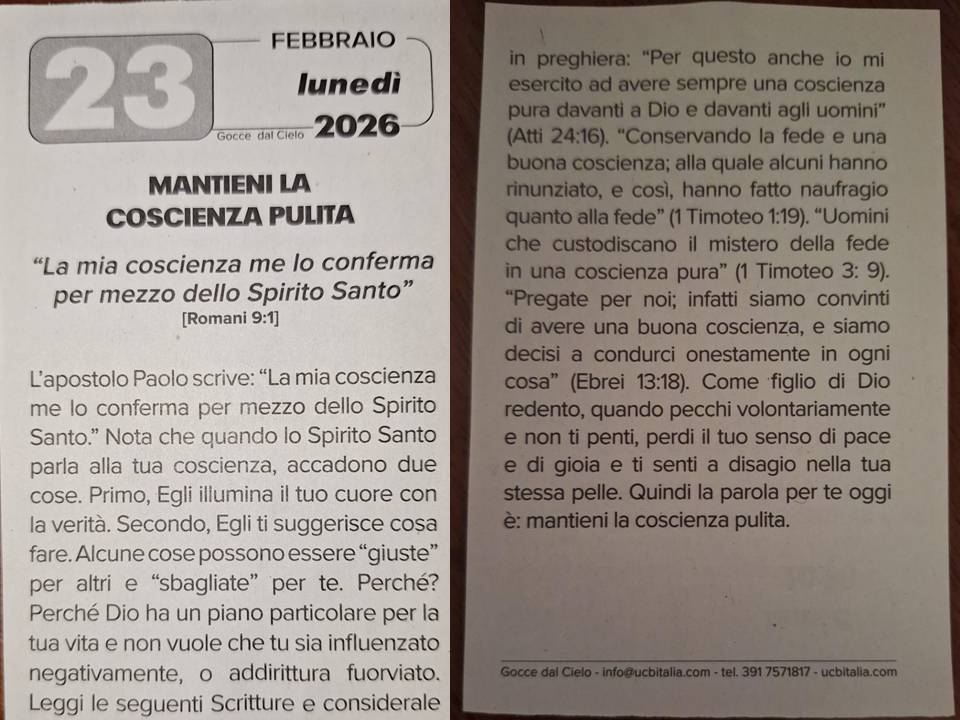 Meditazione 23.02.26