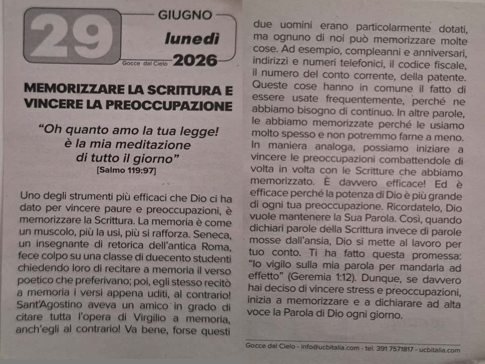 Meditazione 29.06