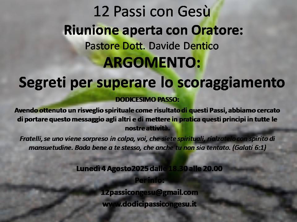 Riunione aperta del 04.08.2025